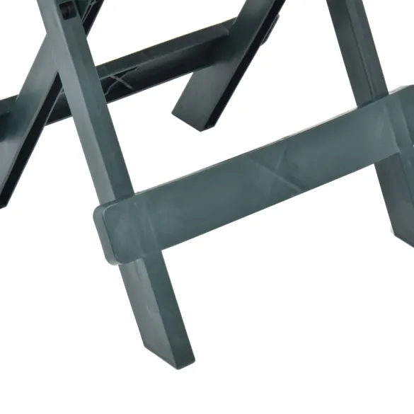 Masă Grădină Pliabilă Verde - Plastic Rezistent