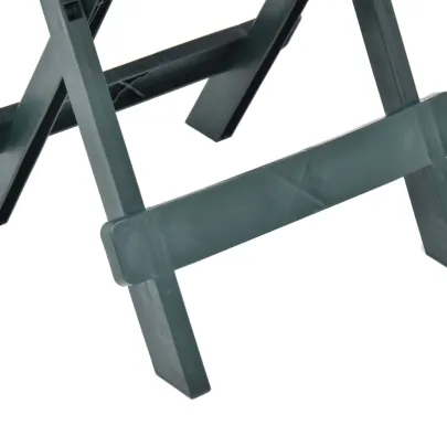 Masă Grădină Pliabilă Verde - Plastic Rezistent