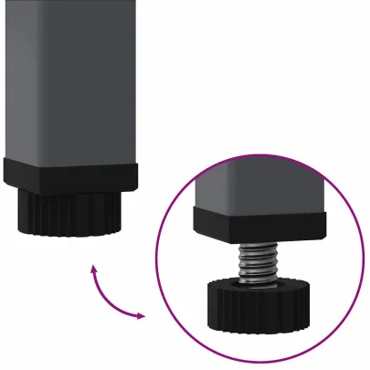 Ghiveci Ridicat Oțel Antracit 100x26x82 cm - Livrare Gratuită