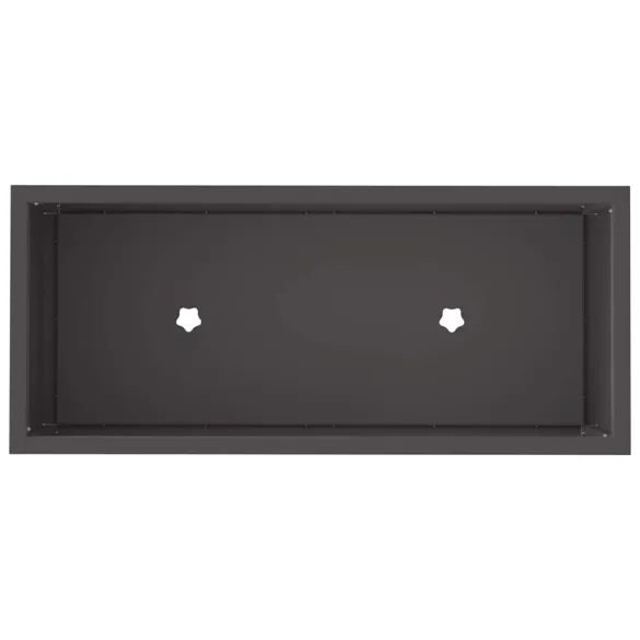 Ghiveci Ridicat Metal Grădină - Negru 60x26x45 cm