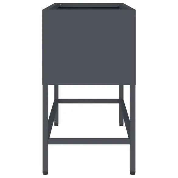 Ghiveci Ridicat Oțel Antracit 60x26x45 cm - Livrare Gratuită