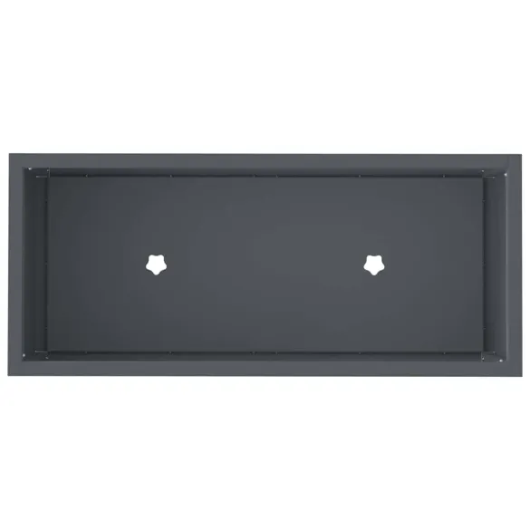 Ghiveci Ridicat Oțel Antracit 60x26x45 cm - Livrare Gratuită