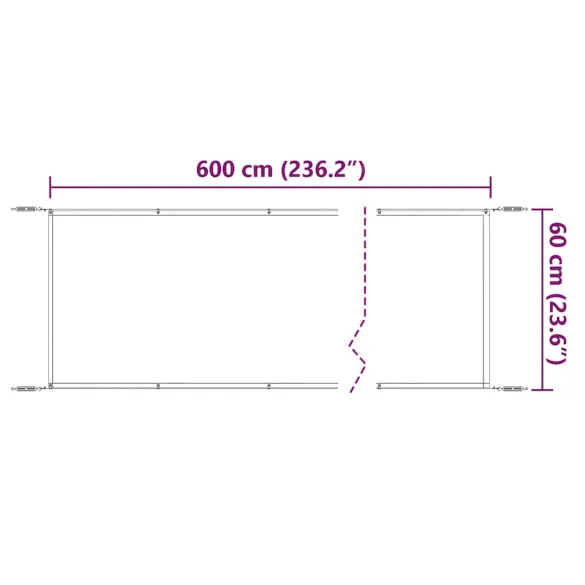 Copertină Verticală Bej 60x600 cm - Țesătură Oxford Rezistentă Copertină Verticală Bej 60x600 cm - Țesătură Oxford Rezistentă