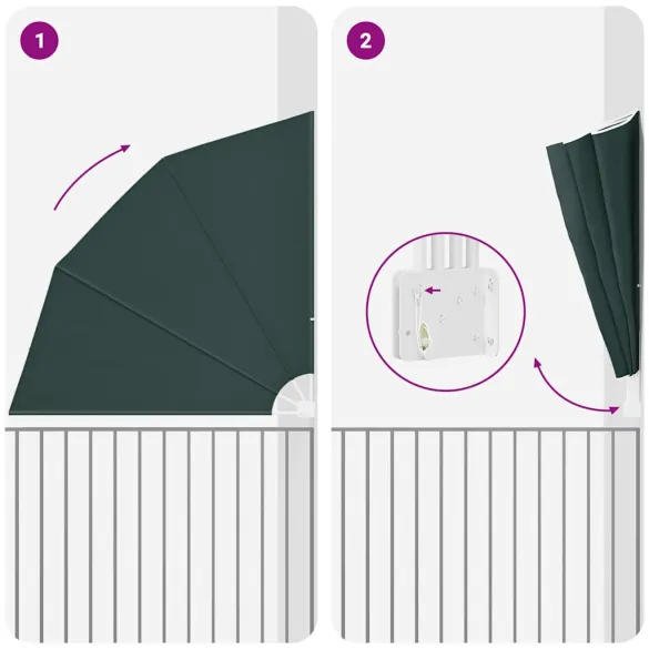 Ecran Intimitate Balcon Verde 210x210 cm | Livrare Gratuita