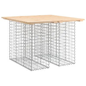 Bancă Grădină Design Gabion - Lemn Masiv Pin | Livrare Gratuită 2