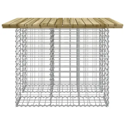 Bancă Grădină Design Gabion - Lemn Pin Impregnat | Comandă Acum