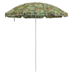 Parasol de Plajă Verde 263x263 cm - Poliester și Metal 2