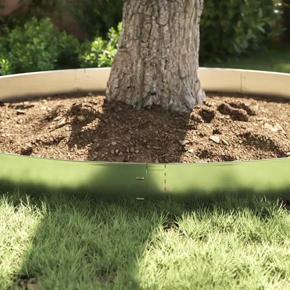 Gard Gazon Flexibil - 10 Plăci Oțel Zincat 100x14 cm