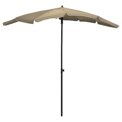 Umbrelă Grădină cu Stâlp - Gri Taupe 200x130 cm