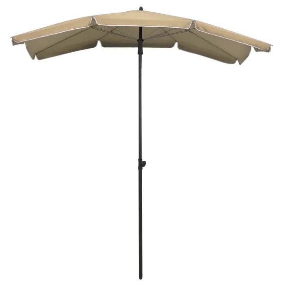Umbrelă Grădină cu Stâlp - Gri Taupe 200x130 cm