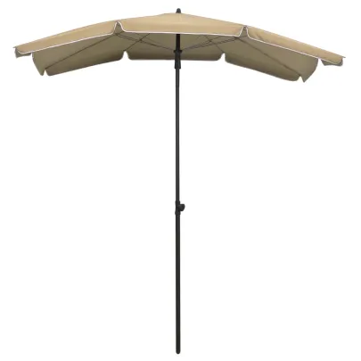 Umbrelă Grădină cu Stâlp - Gri Taupe 200x130 cm