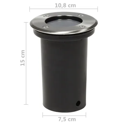 Spoturi Grădină Rotunde 3 bucăți - Iluminat Exterior