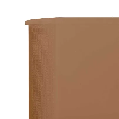 Paravan Anti-Vânt 3 Panouri Gri Taupe 400x80 cm