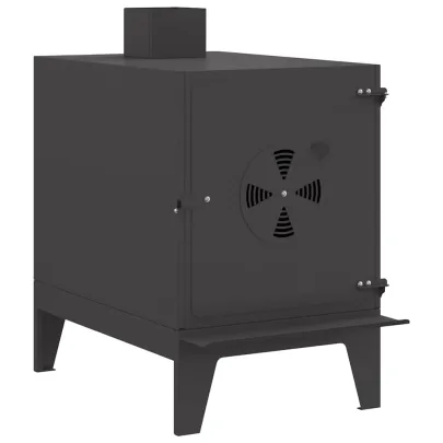 Aragaz Camping Negru cu Ventilație | Livrare Gratuită