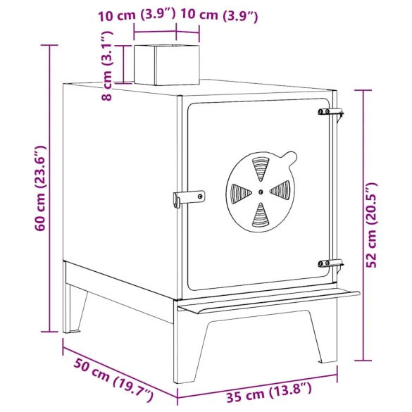 Aragaz Camping Negru cu Ventilație | Livrare Gratuită Aragaz Camping Negru cu Ventilație | Livrare Gratuită