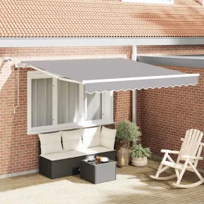 Cortină Retractabilă Gri 300x250 cm - Ușoară și Modernă