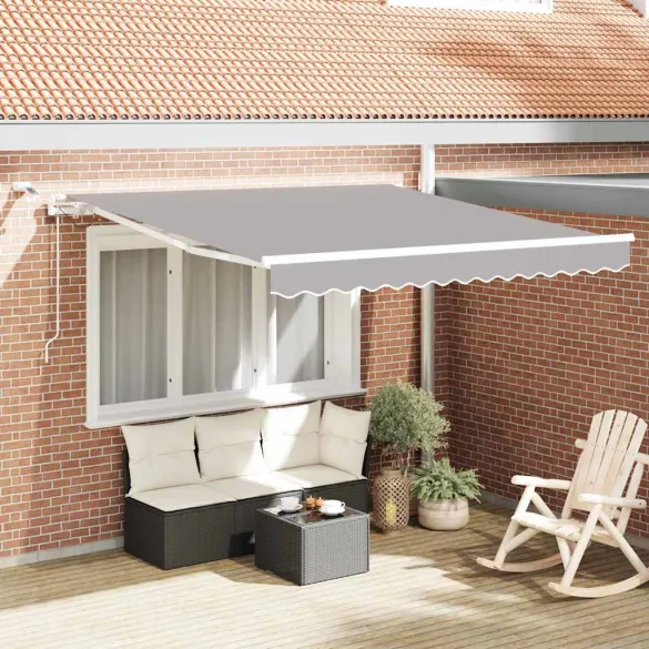 Cortină Retractabilă Gri 300x250 cm - Ușoară și Modernă