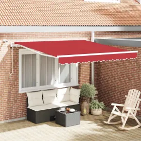 Cortină Retractabilă Roșu 350x250 cm - Livrare Gratuită