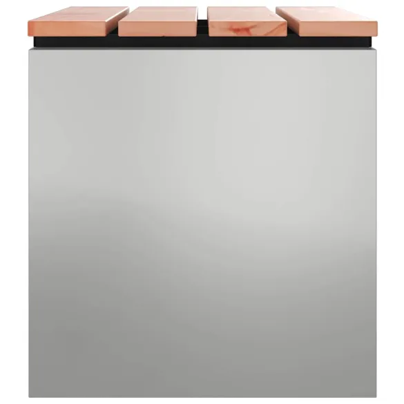 Bancă Grădină Argintiu Oțel Galvanizat - Livrare Gratuită