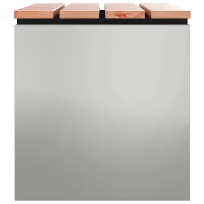 Bancă Grădină Argintiu Oțel Galvanizat - Livrare Gratuită