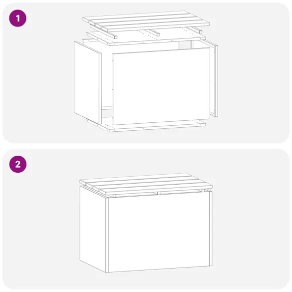 Bancă Grădină Argintiu Oțel Galvanizat - Livrare Gratuită