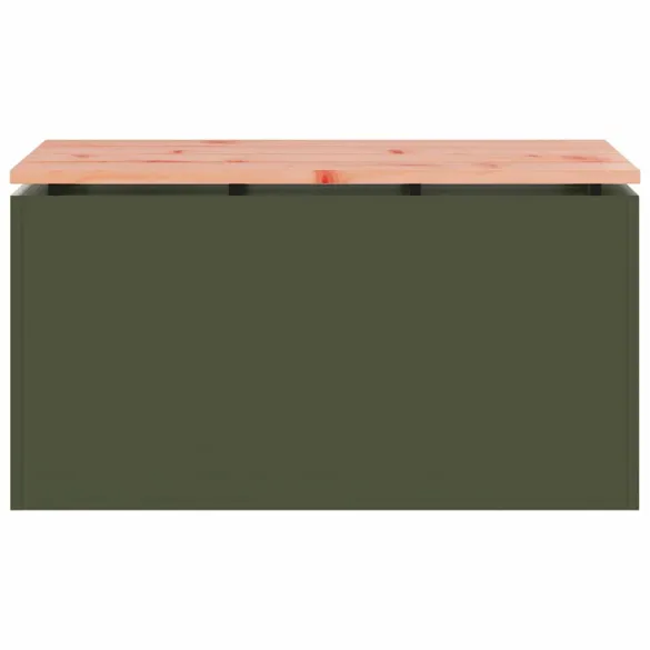 Bancă Grădină Olivengrønn Oțel | Livrare Gratuită