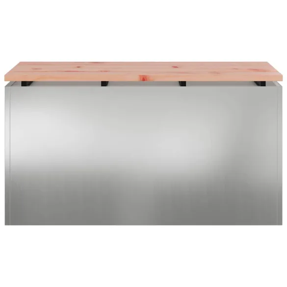 Bancă Grădină Argintiu Oțel Galvanizat - Comandă Online