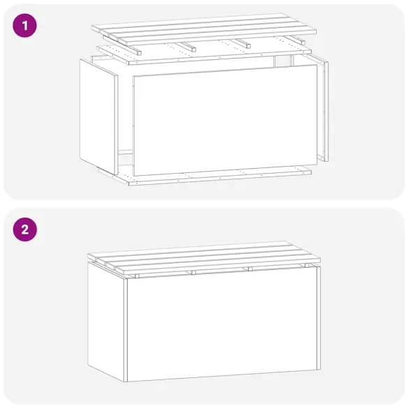 Bancă Grădină Argintiu Oțel Galvanizat - Comandă Online