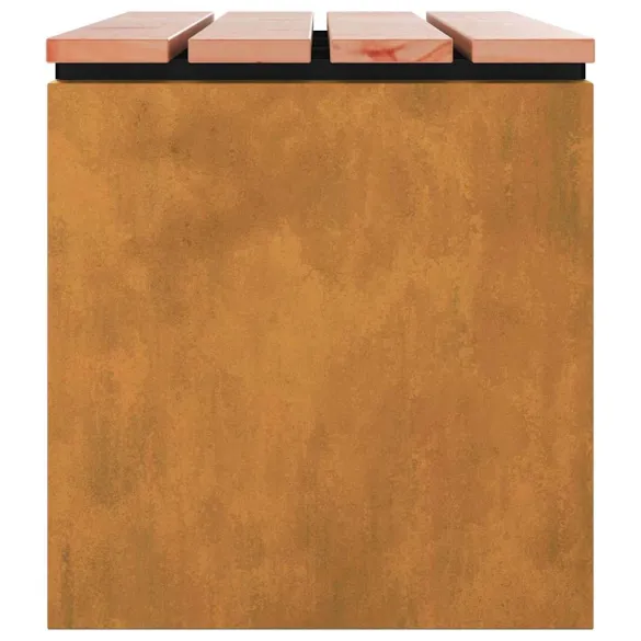 Bancă Grădină Rustică 80cm - Oțel Rezistent | Livrare Gratuită