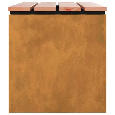 Bancă Grădină Rustică 80cm - Oțel Rezistent | Livrare Gratuită