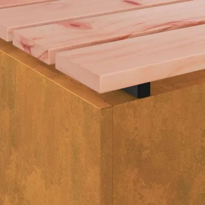 Bancă Grădină Rustică 80cm - Oțel Rezistent | Livrare Gratuită