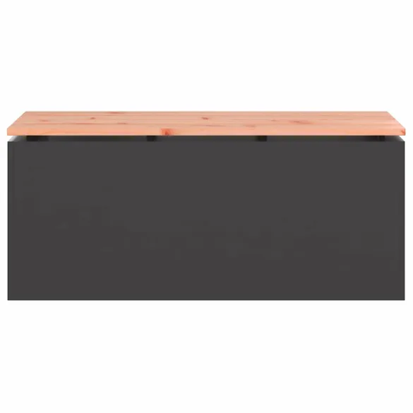 Bancă Grădină Oțel Negru 100x40x43 cm - Livrare Gratuită Bancă Grădină Oțel Negru 100x40x43 cm - Livrare Gratuită