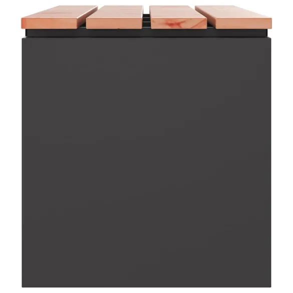 Bancă Grădină Oțel Negru 100x40x43 cm - Livrare Gratuită Bancă Grădină Oțel Negru 100x40x43 cm - Livrare Gratuită