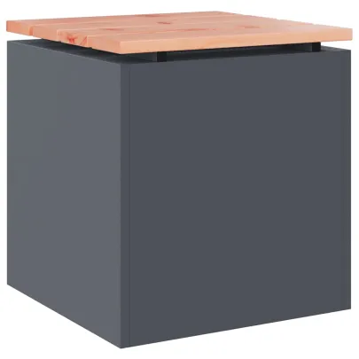 Bancă Grădină Antracit Oțel - Livrare Gratuită