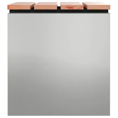 Bancă Grădină Argintiu Oțel Galvanizat 40x40x43 cm