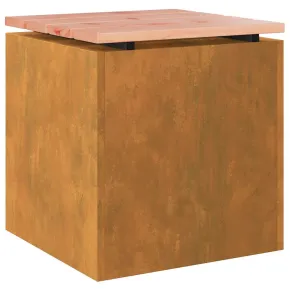 Bancă Grădină Rustică 40x40x43 cm - Oțel Rezistent 2