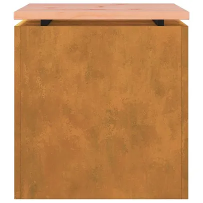 Bancă Grădină Rustică 40x40x43 cm - Oțel Rezistent