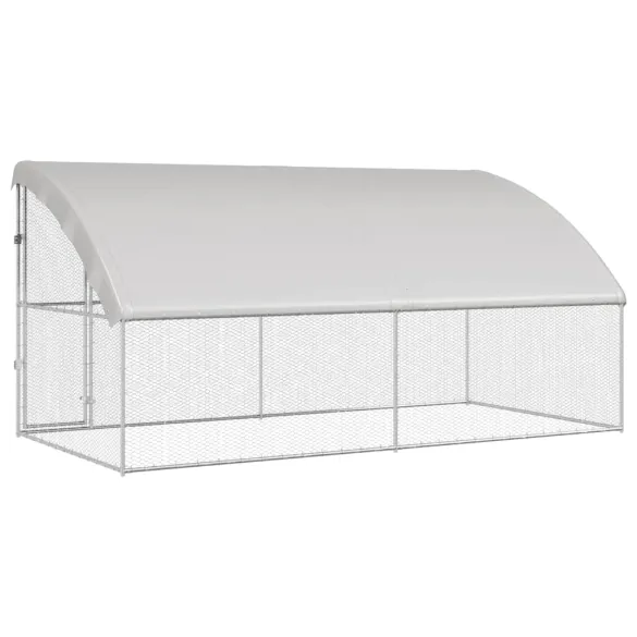Cușcă Pui Oțel Galvanizat 400x200x198.5cm - Livrare Gratuită Cușcă Pui Oțel Galvanizat 400x200x198.5cm - Livrare Gratuită