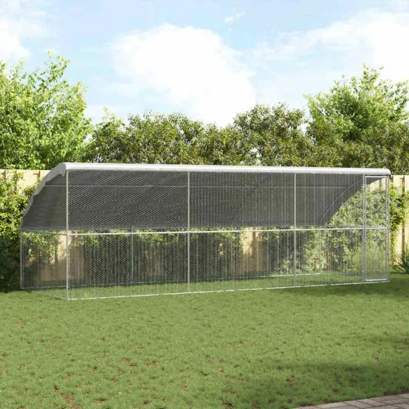 Cușcă Pui Oțel Galvanizat 600x200x198.5cm | Livrare Gratuită Cușcă Pui Oțel Galvanizat 600x200x198.5cm | Livrare Gratuită