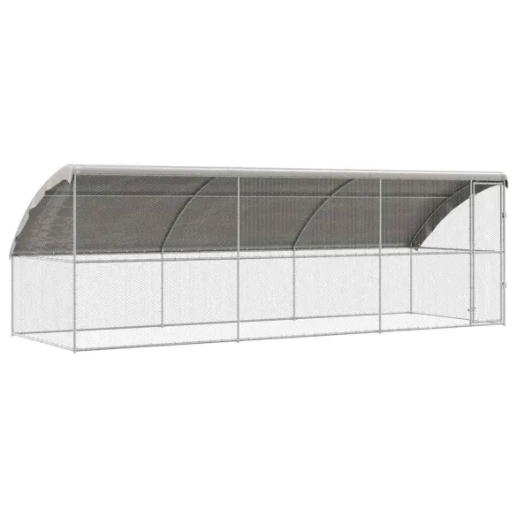 Cușcă Pui Oțel Galvanizat 600x200x198.5cm | Livrare Gratuită Cușcă Pui Oțel Galvanizat 600x200x198.5cm | Livrare Gratuită