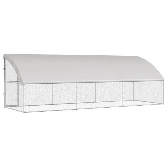 Cușcă Pui Oțel Galvanizat 600x200x198.5cm | Livrare Gratuită Cușcă Pui Oțel Galvanizat 600x200x198.5cm | Livrare Gratuită