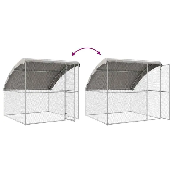 Cușcă Pui Oțel Galvanizat 800x200x198.5cm - Livrare Gratuită Cușcă Pui Oțel Galvanizat 800x200x198.5cm - Livrare Gratuită