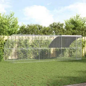 Cușcă Păsări Exterior 6m Oțel Galvanizat | Livrare Gratuită