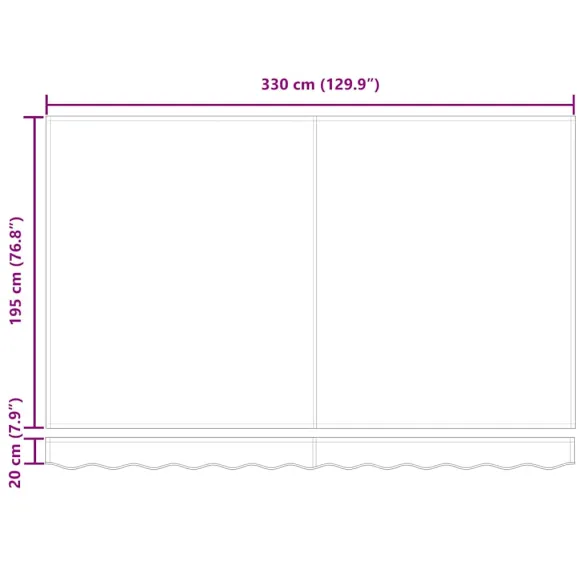 Pânză copertină Crem 350x200 cm - Rezistentă la apă și UV Pânză copertină Crem 350x200 cm - Rezistentă la apă și UV