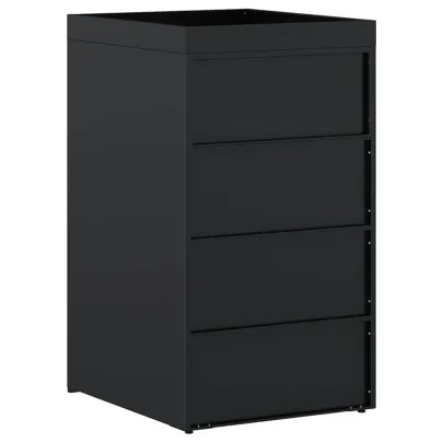 Sistem Depozitare Pubelă cu Acoperiș Ghiveci - 240L