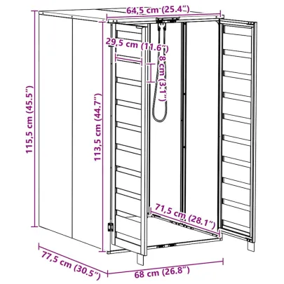 Depozit Coșuri 240L cu Mecanism Gaz - Extensibil