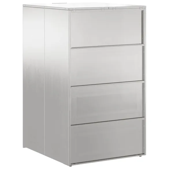 Depozit Coșuri 240L cu Mecanism Gaz - Oțel Inoxidabil Depozit Coșuri 240L cu Mecanism Gaz - Oțel Inoxidabil