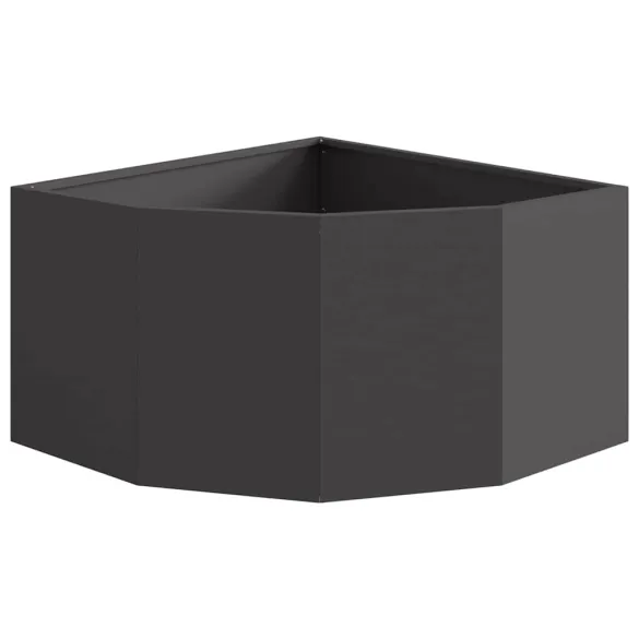 Ghiveci de Colț Negru 60x60 cm Oțel | Livrare Gratuită Ghiveci de Colț Negru 60x60 cm Oțel | Livrare Gratuită