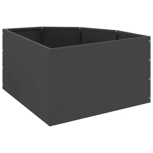 Ghiveci de Colț Negru 60x60 cm Oțel | Livrare Gratuită Ghiveci de Colț Negru 60x60 cm Oțel | Livrare Gratuită