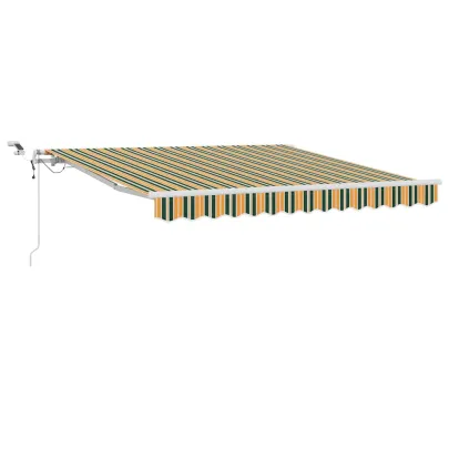 Cortină Retractabilă Verde și Galben 300x250 cm